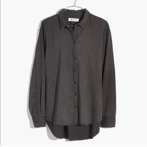 Madewell Ex-Boyfriend Shirt in Lunar Wash Denim